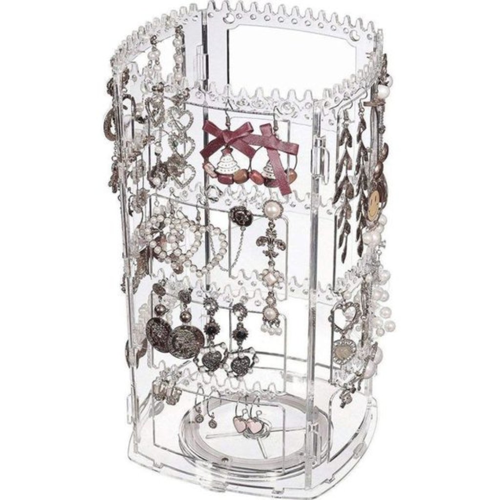 360 Rotating Earring Display Stands And Jewelry